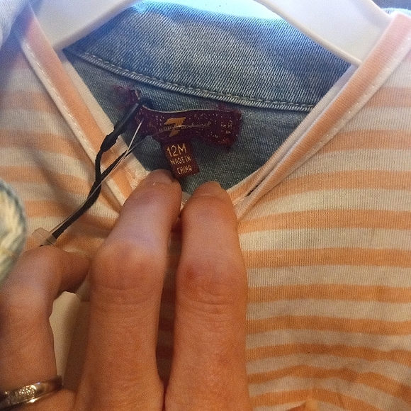 NWT  BLUE JEAN JACKET AND SHIRT - Picture 4 of 7